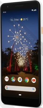 Google pixel 3a clearly white