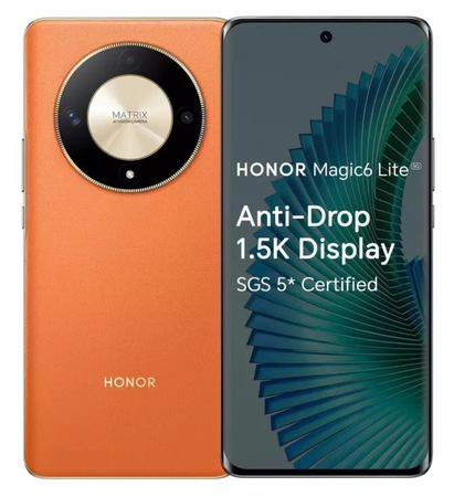 Honor Magic6 Lite 5G Dual Sim 8GB RAM 256GB Sunrise Orange