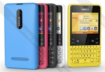 Nokia Asha 210 Dual-SIM gelb