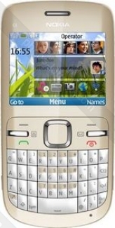 Nokia C3-00 golden white