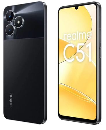 Realme C51 Dual Sim 4GB RAM 128GB Carbon Black