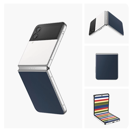 Samsung Galaxy Z Flip4 F721 5G 8GB RAM 256GB Bespoke Edition – Silver/White/Navy
