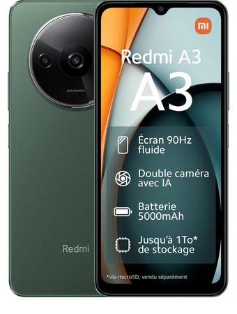 Xiaomi Redmi A3 4G Dual Sim 4GB RAM 128GB Green