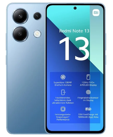Xiaomi Redmi Note 13 4G Dual Sim 8GB RAM 512GB Blue