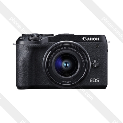 Canon EOS M6 Mark II with EF-M 15-45mm IS STM Lens Black