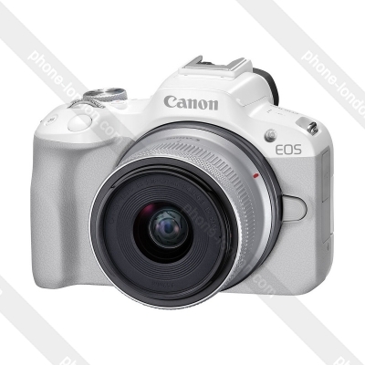 Canon EOS R50 with 18-45mm Lens White