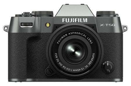 FUJIFILM X-T50 with 15-45mm f/3.5-5.6 Lens Charcoal Silver