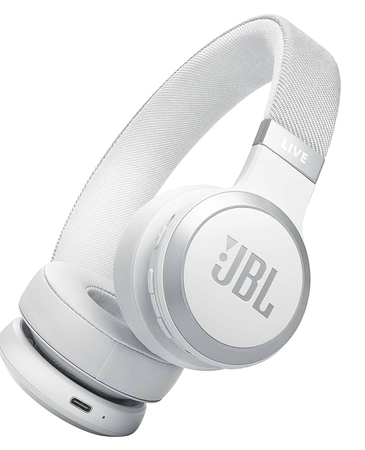 JBL Live 670NC Over Ear Bluetooth Headset White