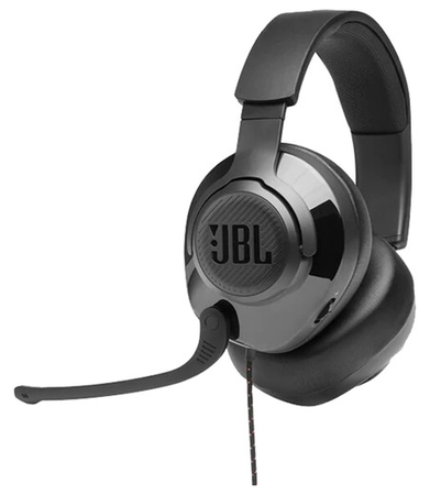 JBL Quantum 200 Headphone Wired Gaming Headset with Microphone Black