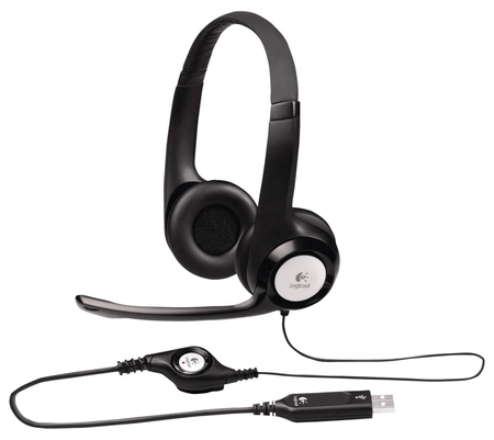 Logitech H390 Headset USB Type-A Black