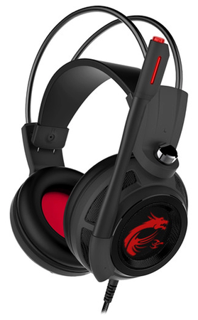 MSI DS502 Gaming Headset Black Red