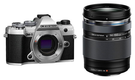 OM SYSTEM OM-5 with 14-150mm f/4-5.6 II Lens Silver