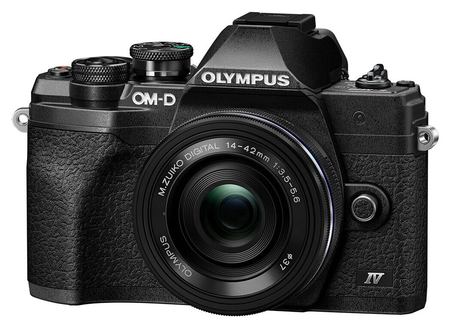 Olympus OM-D E-M10 Mark IV with 14-42mm EZ Lens Black