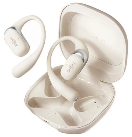 SHOKZ OpenFit 2 True Wireless Open-Ear Headphones Beige