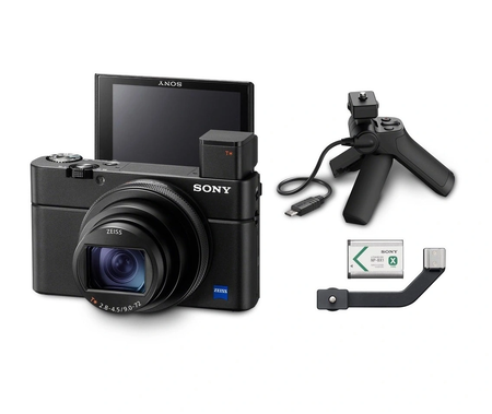 Sony Cyber-shot DSC-RX100 VII with Shooting Grip Kit (1 Battery)