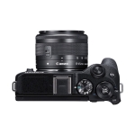 Canon EOS M6 Mark II with 15-45mm Lens and EVF-DC2 Viewfinder Black