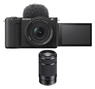 Sony ZV-E10 II with 16-50mm and 55-210mm Lenses Black